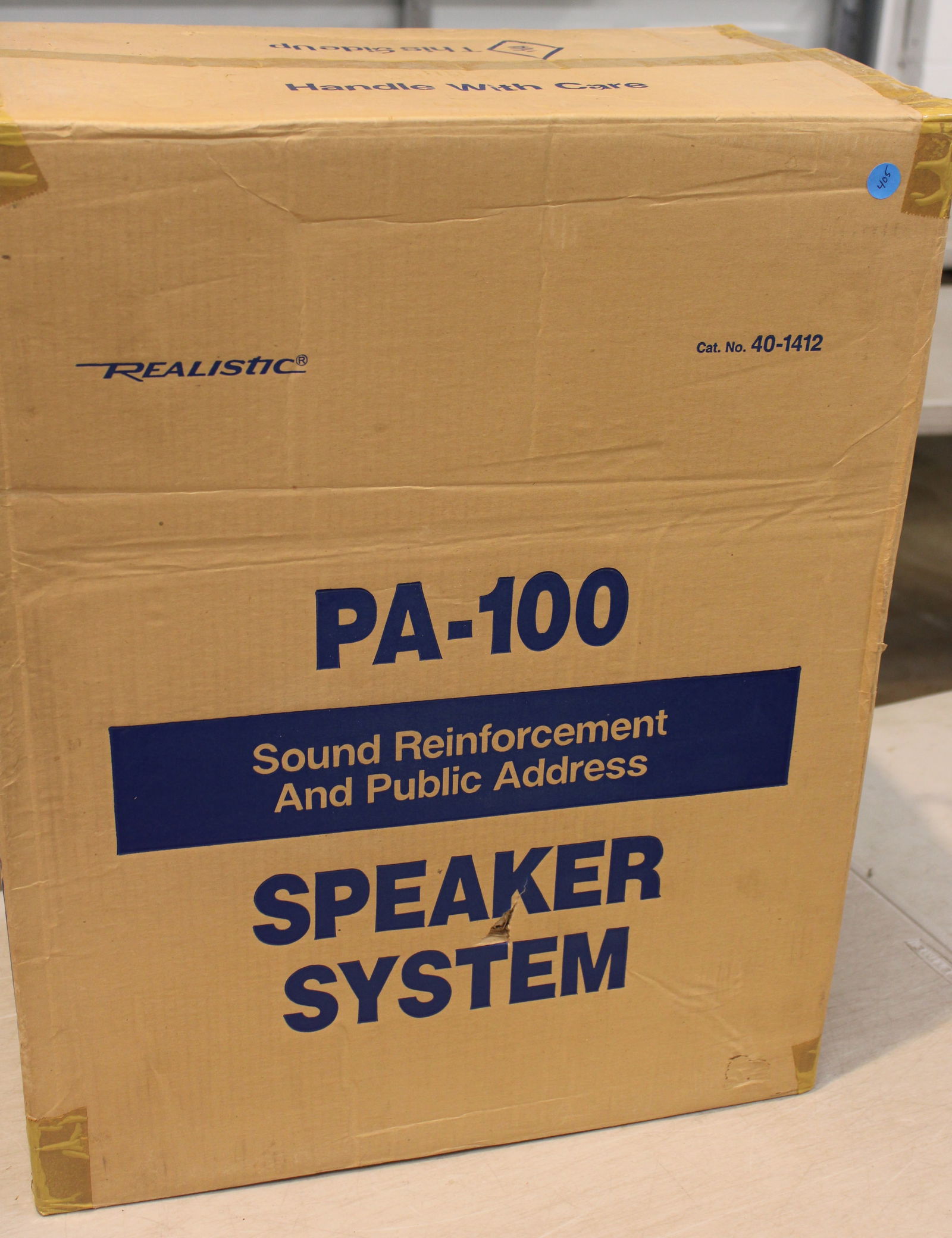 New Realistic PA-100 Speaker system- Reinforcement and Public Address (1 of 4)