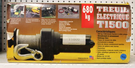 Superwinch Electric Winch T1500 1500 lb. USA 87-33259-RevA
