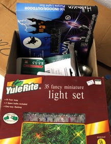 Box holiday lighting: Halloween and christmas.