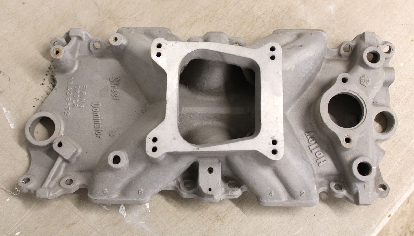 New small block Chevy Holly Street Dominator aluminum intake manifold. (1 of 3)