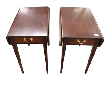 Henkel Harris Pair Pembroke Drop Leaf Tables