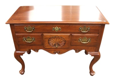 Henkel Harris Shell Carved Queen Anne Low Boy
