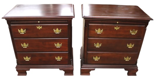 Pair Kincaid Mahogany Nightstands