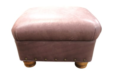 Hancock and Moore Leather Footstool