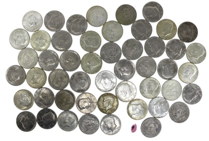 45 US Kennedy Half Dollars