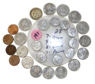 28 Canadian Mixed Coin