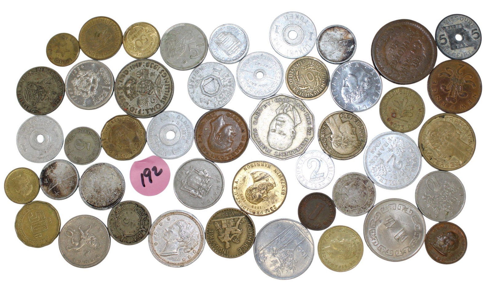 46 Foreign mixed coins including Chinese (1 of 3)