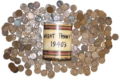 100+ 1940 US Wheat Pennies, various dates