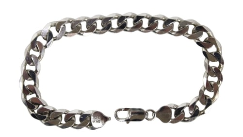 Sterling Silver 8" link bracelet .93 ozt