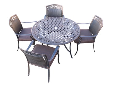 Hampton Bay 5pc Patio Set with cushions