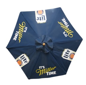 Miller Light Beer Advertisement Patio Umbrella. 7.5"