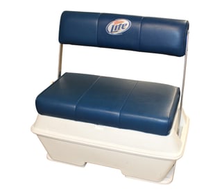 Vintage Miller Light Beer Adv. Cooler Bench
