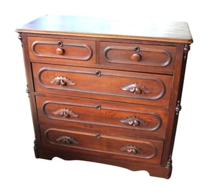 Antique Victorian 4 drawer cottage dresser