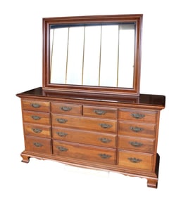 Sterling House Coll. solid cherry dresser with mirror