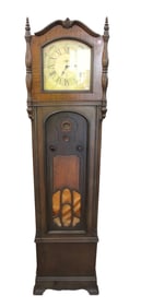Semi antique Crosley tall case clock tube radio