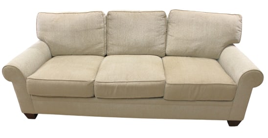 Stickley contemporary tweed upholstery sofa