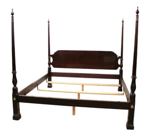 Quality Stickley mahogany 4 poster king size bed