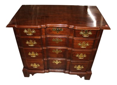 Stickley mahogany block front bachelors chest