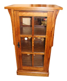 Restoration Hardware mission oak bookcase cabinet