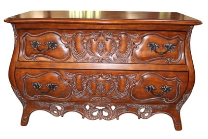 Century country french mahogany bombay chest