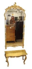 Great 2pc Italian pier, hall or console with mirror