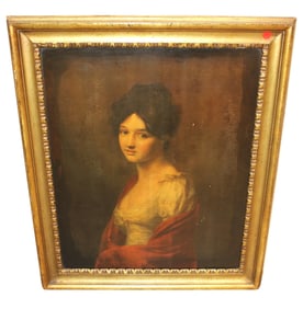 Borghese artist sg Lischlrien vtg print portrait of lady