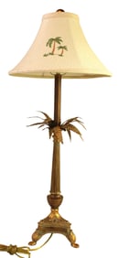 Quality decorator lamp with palm trees and paw feet