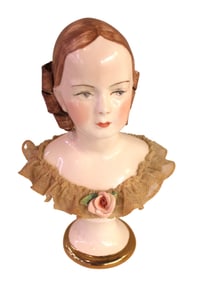 Semi antique porcelain Dresden. 8"h. 5"w. 3.5"d