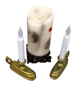 3 battery operated candles