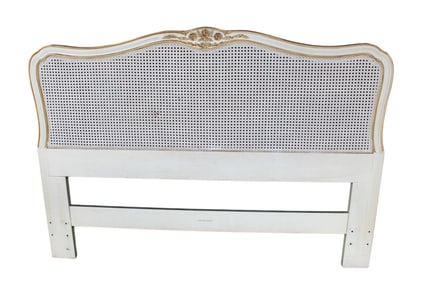 Vintage Henredon caned full size headboard