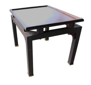 Vintage Asian hardwood side table