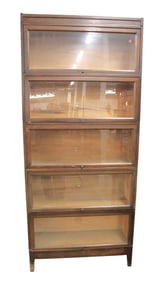 Macey's 5 stack barrister bookcase, all #711 finish 55