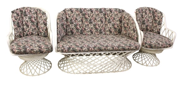 MCM Rusell Woodard outdoor 3 piece patio set