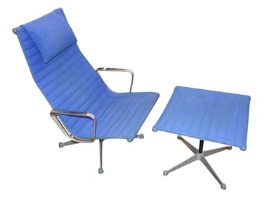 Herman Miller 2pc. mid century chair and ottoman