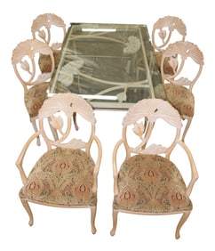 Like New 7pc Sigla Furn. contemporary dining set