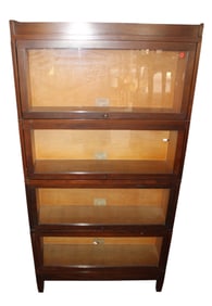 Globe Wernicke 4 stack Barrister bookcase in walnut