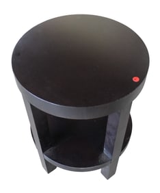 Contemporary 18" round two tier side table