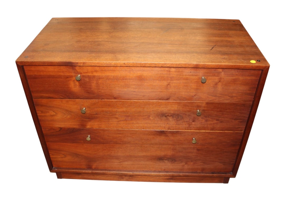 Mid century modern walnut bachelors chest (1 of 6)