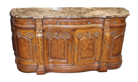 Impressive Collezione Europa marble top buffet