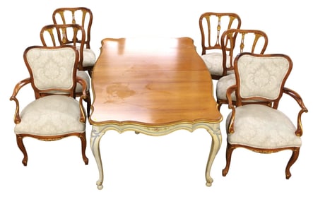 Vtg Union National country Fr. 7pc dining set
