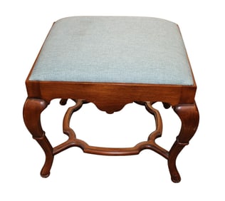 Vintage Spanish QA Upholstered Foot Stool