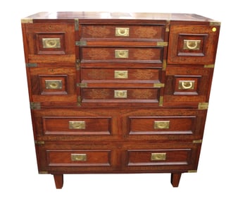 Nice Asian rosewood 10 drawer 2 stack chest
