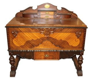 Rare Roos cedar chest vanity with clock
