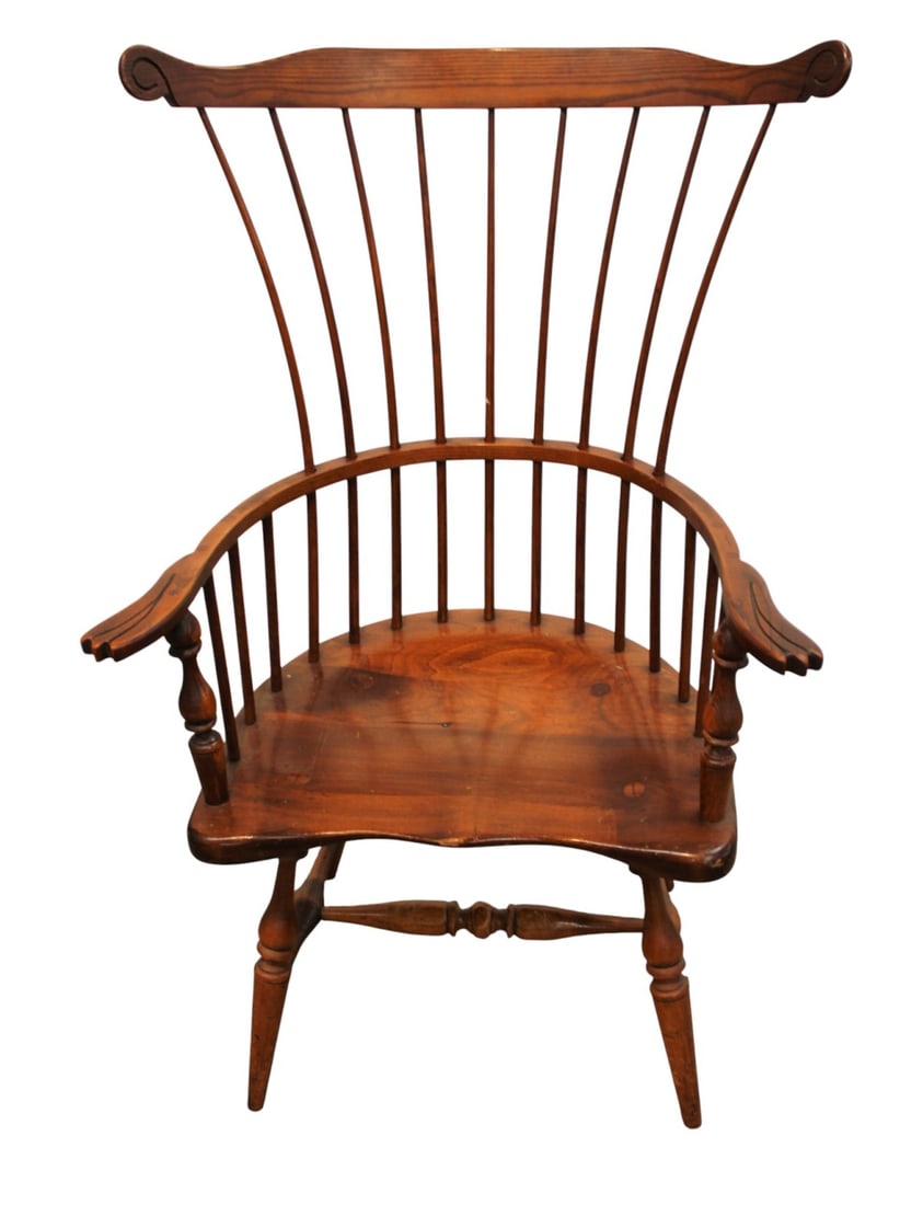 Antique windsor comb back arm chair (1 of 8)