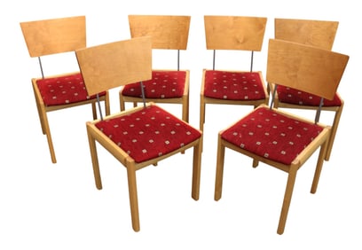 MCM set 6 laminated dining chairs, Denmark