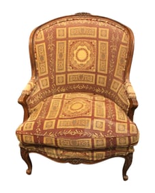 Quality Century down cushion french arm chair