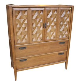 MCM Broyhill walnut gentleman's chest