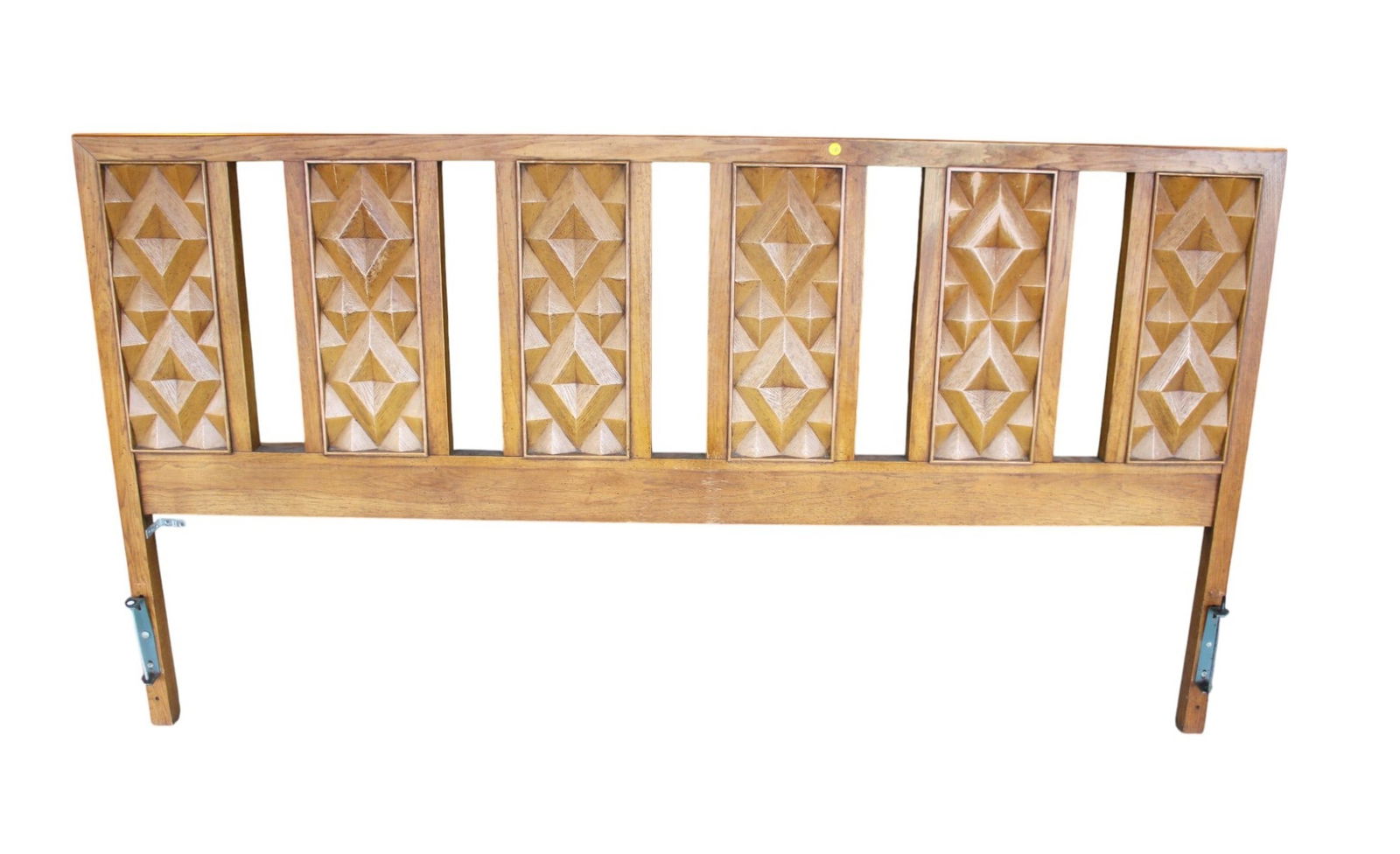 MCM Broyhill king size headboard in walnut (1 of 3)