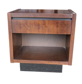 Mid century modern Lane walnut nightstand