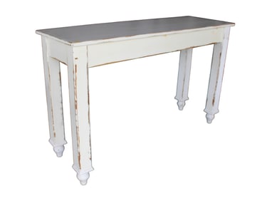 Country distressed ptd console/work table